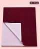 Sparkle Joy Premium 100% Quickly Dry Waterproof Bed Protector Sheet Small Size 50*70 cm - Wine