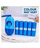 Joy Buzz Baby Disposable Diaper Bags With Dispenser Waste 5 Refill Rolls/75 Bags Convenient Quick Disposal Trash Leak And Odours Proof Blue