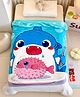 Butterthief Shark Printed Soft Flannel All Seasons Baby Blanket for Kids & Toddlers (140x100 cm, 0-5 Years)