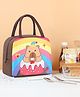 Butterthief Cake & Bear Printed Hot & Cold Leak Proof Lunch Bag for School Kids - Brawn