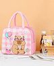 Butterthief Check Printed Hot & Cold Leak Proof Lunch Bag for School Kids -Pink