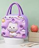 Butterthief Kitty Printed Hot & Cold Leak Proof Lunch Bag for School Kids - Mauva