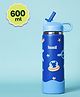 Basil HydraPop Insulated Stainless Steel Water Bottle with Flip Straw & Loop Handle - Super Swoosh- 600ml