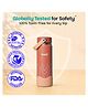Basil HydraRush 600ml Insulated Stainless Steel Water Bottle with Wide Mouth Lid & Carry Handle - Coral Swirl