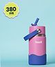 Basil HydraFizz 380ml Insulated Stainless Steel Sipper Water Bottle with Flip Straw & Carry Handle - Reef
