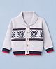 ToffyHouse Knit Full Sleeves Winter T-Shirts with Snowflake Design - Grey