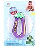 Ratnas Brinjal Shape Water Filled Teether - Purple