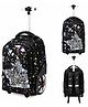 Winnies|Rolling Backpack with Wheels 50L, Multipurpose Laptop Bag for School, 18cm Wheels-Black