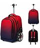 Winnies|Rolling Backpack with Wheels 50L, Multipurpose Laptop Bag for School, 18cm Wheels-Red