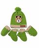 The Original Knit Teddy Bear Applique Detailed Cap Mittens & Socks Set - Green - Circumference - 30.5 Cms