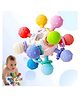 AKN TOYS Baby Teether Toy Ball Chewable Baby Tooth Toy Infant Toys Food Grade Bpa Free Silicone Baby Teether- PACK OF 1 - ( COLOR AND DESIGN MAY VARY )