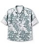 Radutu Cotton Woven Printed Shirt with Full Sleeves in Sea Green for 2-3 Years