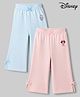 Babyhug Disney 100% Cotton Terry Knit Full Length Lounge Pant Pack of 2 - Pink