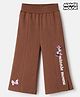 Babyhug Disney 100% Cotton Terry Knit Full Length Lounge Pant With Minnie Mouse Print - Brown