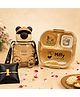 Paper Moon Naughty Bottle and Miffy Lunch Box with Chota Bheem Rakhi Gift Set Combo for Kids with Raksha Bandhan Card and roli Chawal - Multicolor