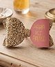 Aye Candy Papa Ki Pari Text Printed Bow Applique Detailed Alligator Hair Clip - Pink