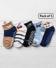 Ziory Cotton Knit Pack Of 5 Vehicles Designed Anti Skid Socks - Multi Colour