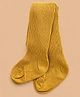 Kidofash Cotton Spandex Knit Solid Stockings - Yellow