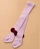 Kidofash Cotton Spandex Knit Bow Applique Detailed Stockings - Pink
