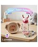 Luvlittle Bamboo Fibre Feeding Bowl Animal Print and Horn Sipper Bottle