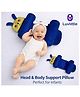 Luvlittle Newborn baby Adjustable pillow Perfect Airflow Sweat Free Newborn baby pillow- Dark Blue Adjustable Pillow