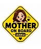 Zikku Mother on Board Car Sticker Self Adhesive Waterproof Decal Pack of 1