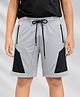 RISH Knit Colour Blocked Shorts - Grey & Black