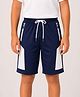 RISH Knit Colour Blocked Shorts - Navy Blue & White