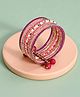 EARTHY TOUCH Girls Traditional Ethnic Braclet Jewellery, Free Size - Pink