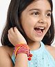 EARTHY TOUCH Girls Traditional Ethnic Braclet Jewellery, Free Size - Pink