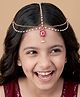 EARTHY TOUCH Girls Gold Head Chain Traditional Ethnic Jewellery, Free Size - White