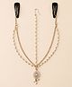 EARTHY TOUCH Girls Ethnic Jewellery Mangtika with head chain Gold Free Size - White