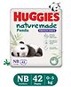 Huggies Naturemade Premium Bamboo diaper Pants Newborn 42 count (0-5kg), Natural Bamboo Liner, Ultra-Thin & Lightweight, with Vitamin E, Wetness Indicator