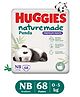 Huggies Naturemade Premium Bamboo diaper Pants Newborn 68 count (0-5kg), Natural Bamboo Liner, Ultra-Thin & Lightweight, with Vitamin E, Wetness Indicator