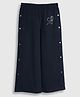 PURPLE UNITED KIDS Cotton Spandex Woven Heart Designed Stone Emnbellished Pajama - Navy Blue