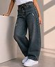 PURPLE UNITED KIDS Denim Woven Mild Distressed Washed Jeans - Blue
