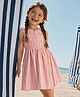 PURPLE UNITED KIDS Seer Sucker Woven Sleeveless Striped Smocked Dress - Multi Colour & Red