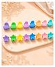 Stol'n Set Of 16 Star Designed Claw Clips - Multi Colour
