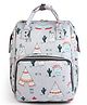 Purple Tots Diaper Bag Maternity Backpack Baby Girl Boy Diaper Bag for Dad Mom Pad Pacifier Case Unisex Large Diaper Bag for Travel - Grey