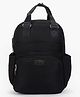Purple Tots Multipurpose Spacious Diaper Backpack -Black| Adjustable Shoulder Strap|Insulated Bottle Pouch|Smart Back Zipper| Wipes Dispenser|Fishmouth Opening|Stylish Design
