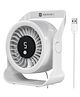 PORTRONICS Toofan X Lite USB Powered Table & Hanging Fan, 5 Adjustable Speed Modes, 3200 RPM High-Speed BLDC Motor, 7-Blade Airflow, 360° Rotatable Head, Portable Cooling Fan for Home & Office