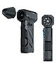 PORTRONICS Tornado, Mini Handheld High Speed Air Duster, Rechargeable Type-C, for Cleaning Computers, Cars, Backyard & Home Appliances, Cordless & Compact, Adjustable Speed, Up to 130000 RPM,Black