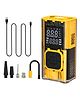 PORTRONICS Vayu 3T Transparent Portable Tyre Inflator 150 PSI with Dual 2000mAh Rechargeable Battery, Digital Display, Auto Shut-Off, LED Light with 2 SOS Modes, Type-C Air Pump for Car,BikeandBicycle