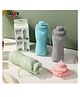 ABR MALL Silicone Folding Water Bottle, Collapsible, Leak-Proof, BPA-Free, Reusable, for Travel, Gym and Outdoor Use (Pack of 1, 500ml, Random Color)