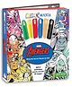 Colour Mania Marvel Avengers Colouring Book with Stickers Iron Man Hulk Captain America Superhero Activity Book - English