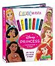 Colour Mania Disney Princess Colouring Book with Stickers - Cinderella Belle Ariel Activity Book for Girls Ages 4-8