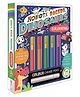 Robots Racers Dinosaurs Colouring Book with Stickers - Action Adventure Sticker Activity Book for Kids Ages 3to 7 , Paper Back, By Wilco International LLP - English