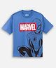 Nap Chief Cotton Blend Knit Marvel Featuring Half Sleeves Spider Man Printed Tee - Blue