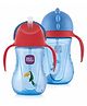 BeeBaby Flippee Baby Sipper, Sippy Cup for 1+ Year Baby, Spill Proof Baby Water Bottle with Weighted Straw & Handles, BPA Free Straw Sipper for Kids & Toddlers, Leak Proof Feeding Cup, 240ml - Blue