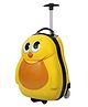 Polo Class 18 Inches Kids Hard Shell Trolley Bag for Boys & Girls | 2-Wheel Luggage with 360° Spinner Wheels | Lightweight Travel Suitcase | Trendy Cute Design | 29 cm - Yellow